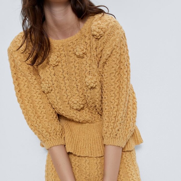 Textured sweater zara Clearance